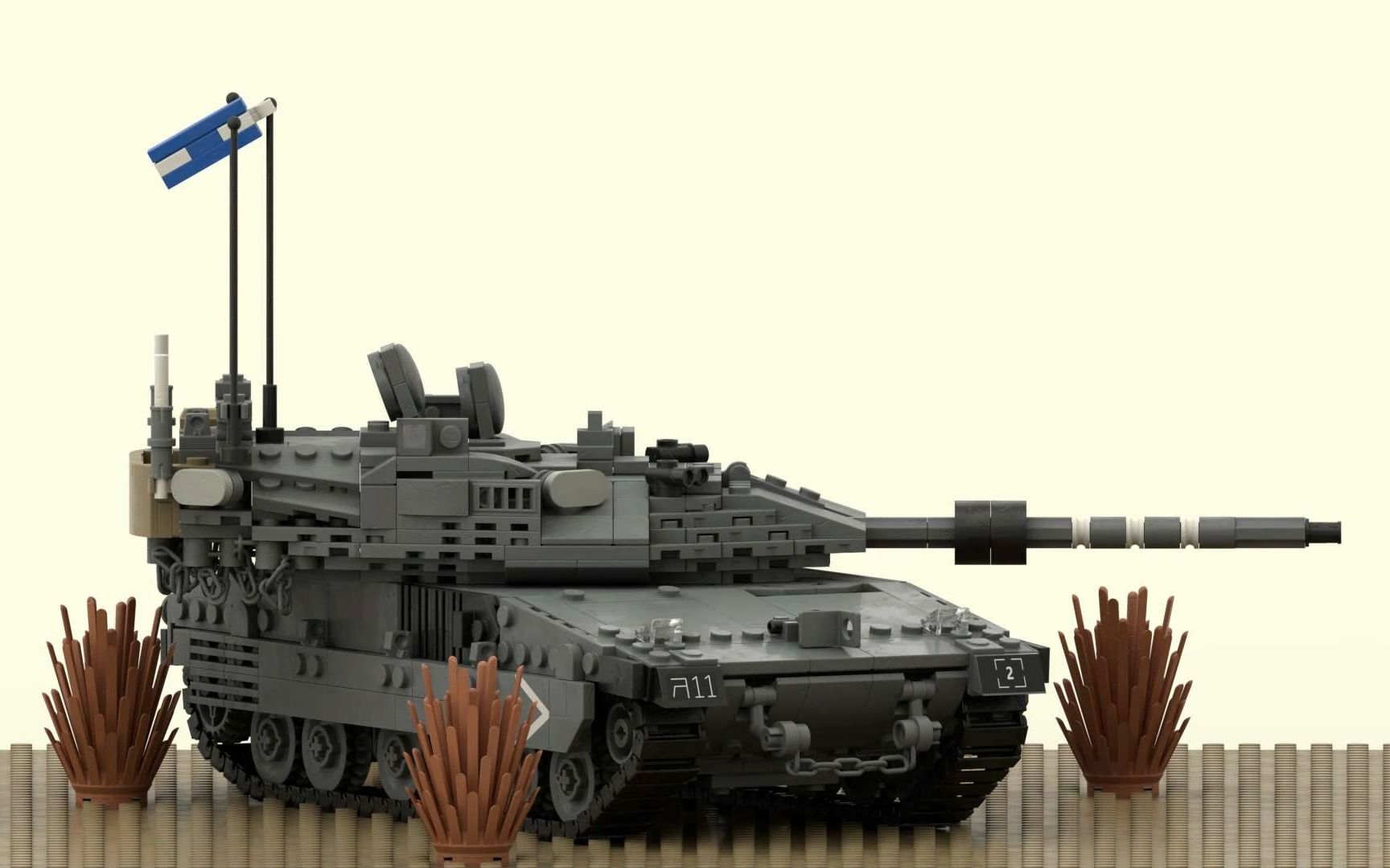 【乐高moc】以色列"屠城机器" 梅卡瓦mk4