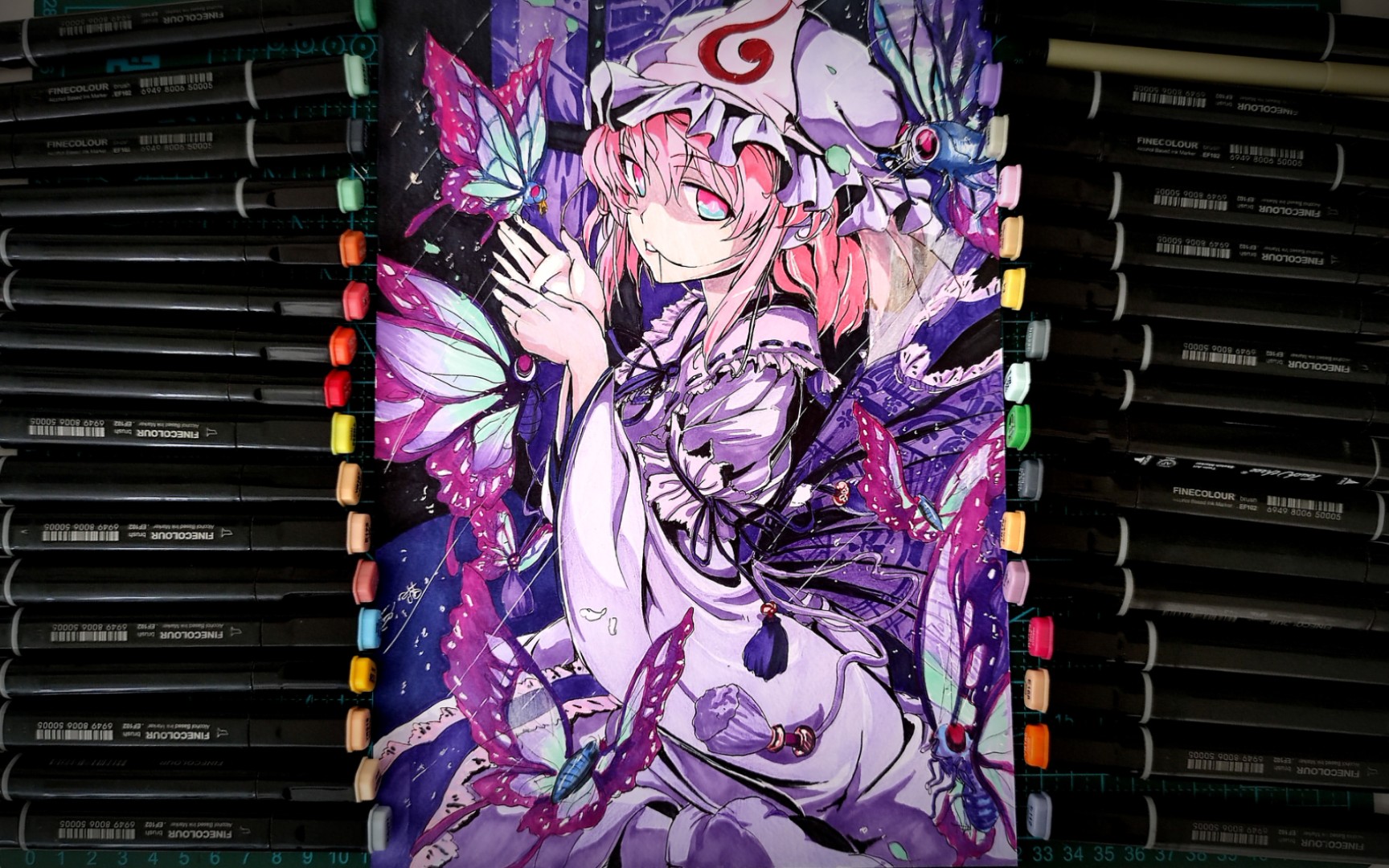 菜鸡up爆肝64800秒终于画出了西行寺幽幽子!