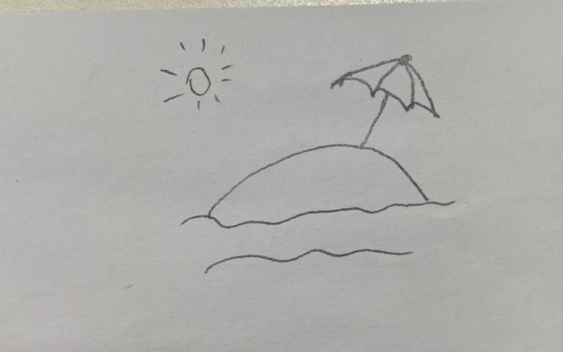 沙滩阳光小岛欢乐生活