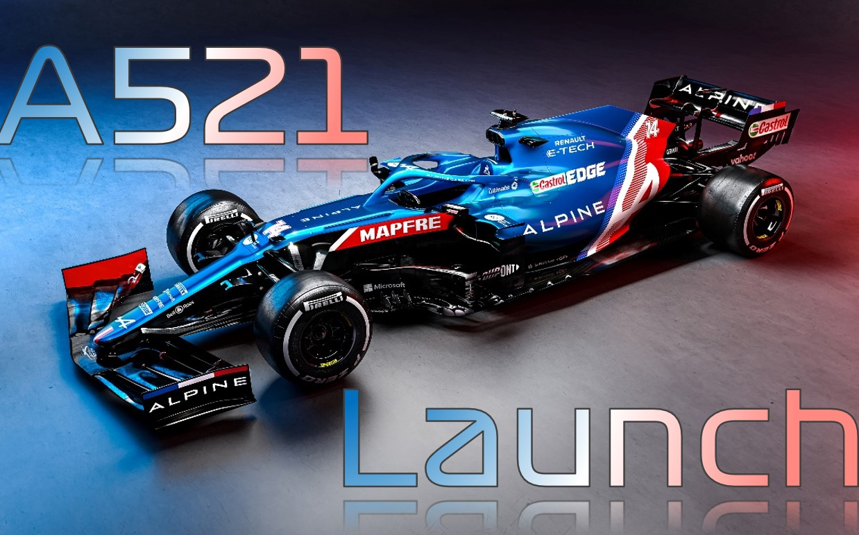 2021 alpine f1 team a521 car launch 宣传短片