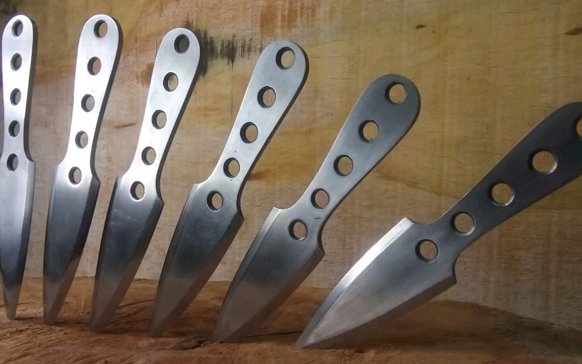 别看啦学不会的-如何制作一把银闪闪的飞刀,biubiubiu_哔哩哔哩 (゜