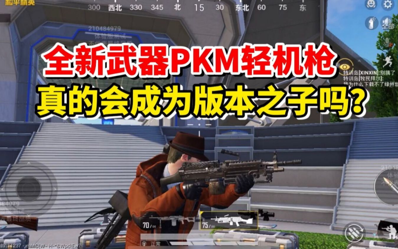 和平精英雪龙:全新武器pkm轻机枪,真的会成为版本之子吗?