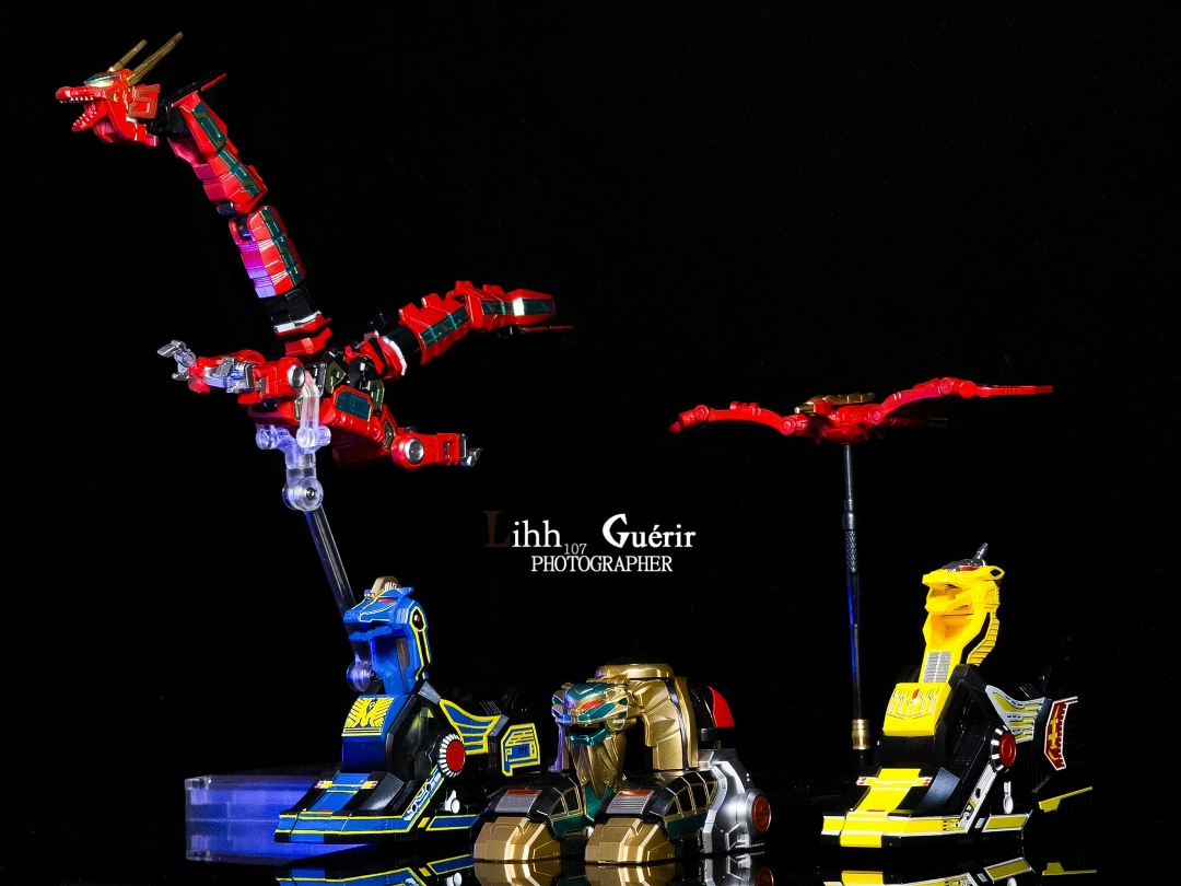 恐龙战队 大雷神麦克佐德 五星战队大连王smp食玩重涂表现