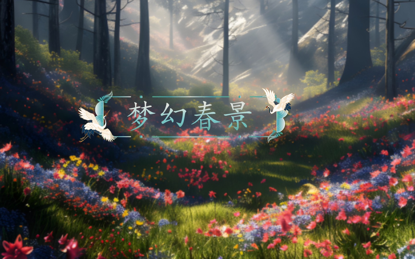 梦幻春景#AI里的梦幻风景哔哩哔哩bilibili