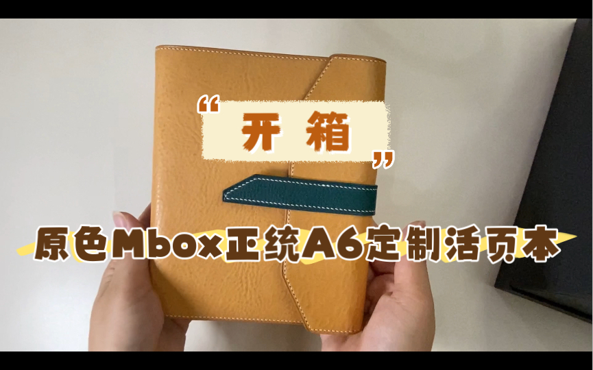 深夜开箱|自己画图找人定制的本子什么样?|原色Mbox正统A6三折活页本哔哩哔哩bilibili