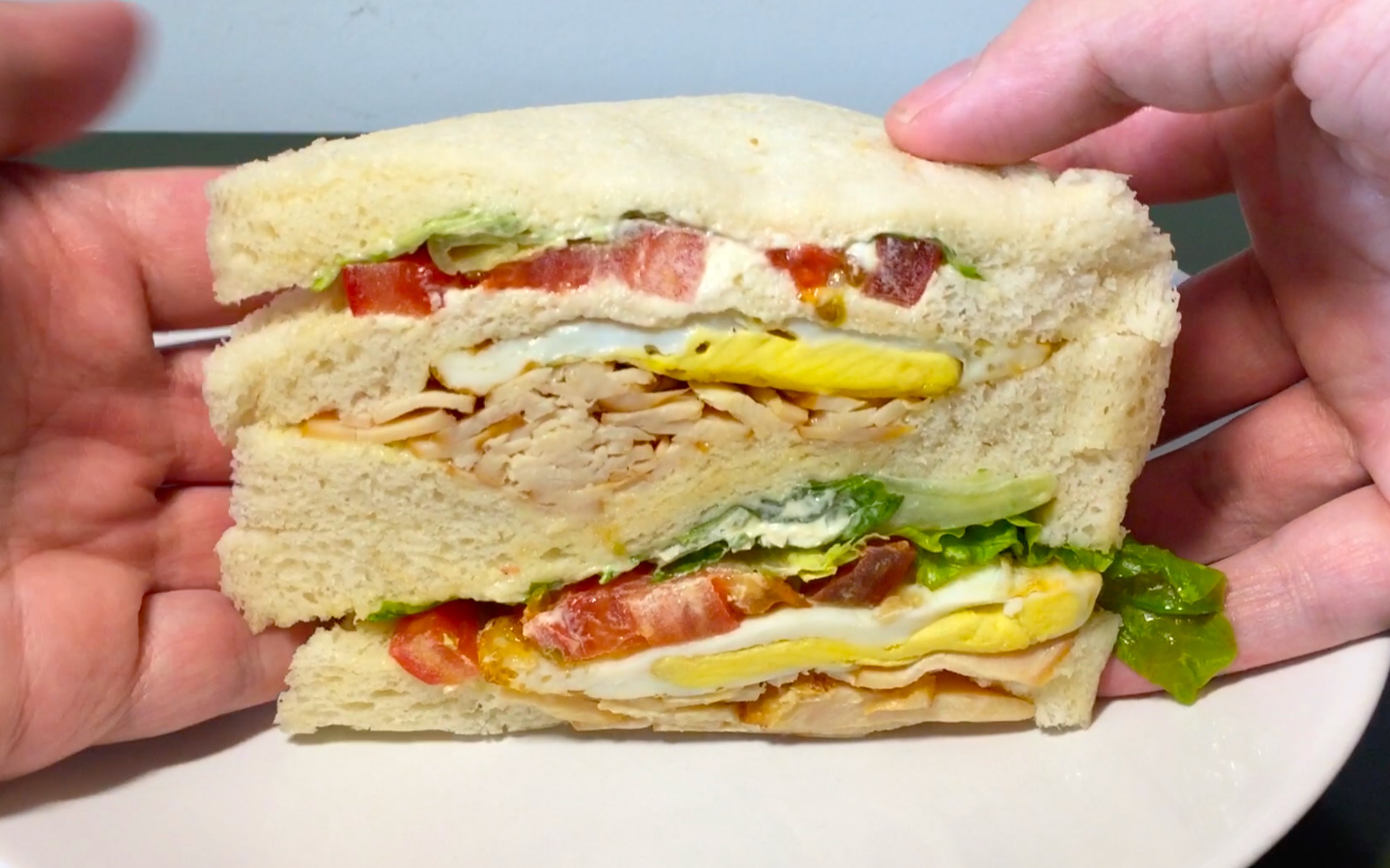 【超大】7-11【美式烟熏鸡肉三明治】体验报告【小达达】吃遍上海#s03