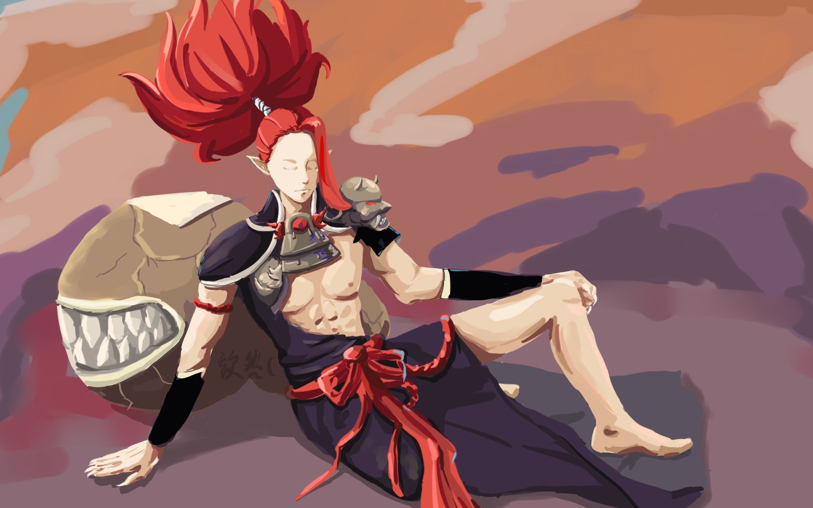 【绘画】大江山之梦(阴阳师:酒吞童子)