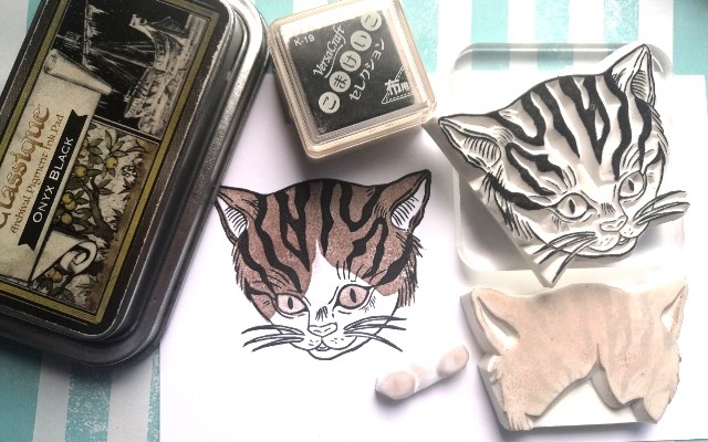 【橡皮章】小猫咪套色