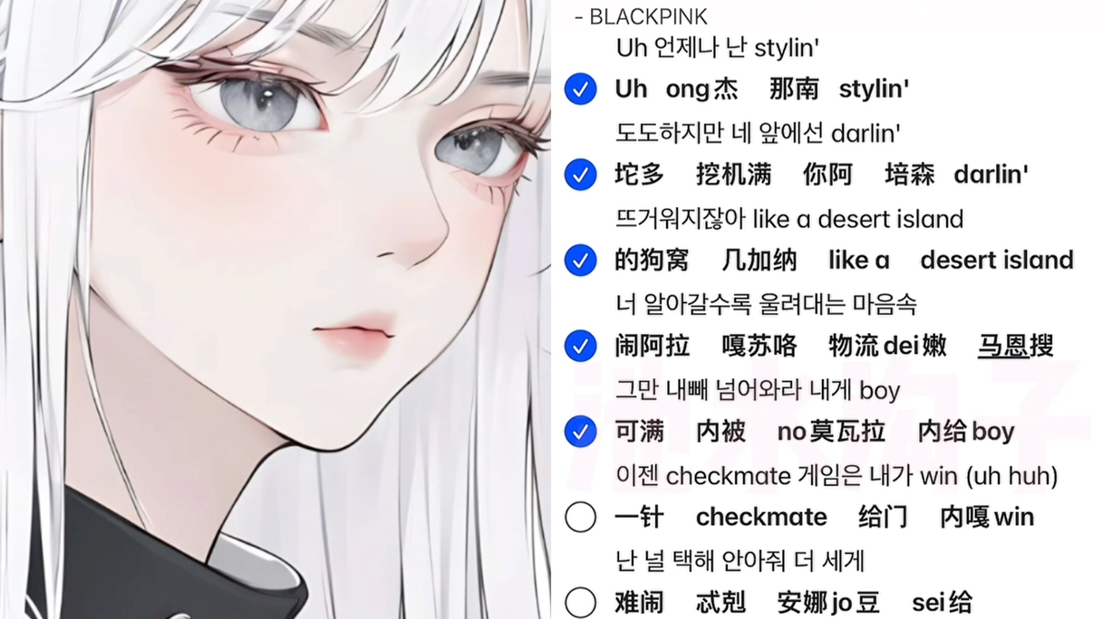 翻唱|《whistle》blackpink|lisa rap part