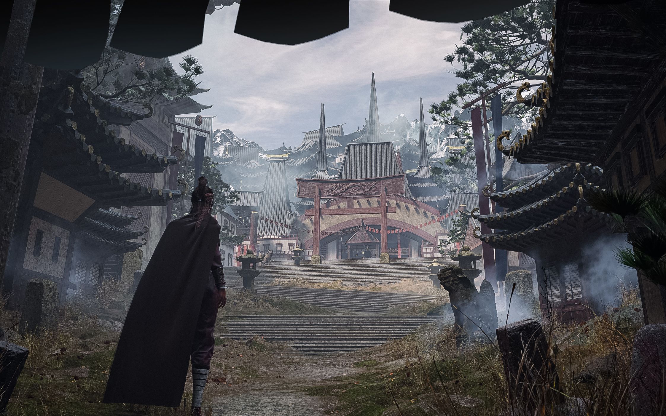 【ue5】【自制】古风玄幻斗破苍穹同人场景练习 新人作品!