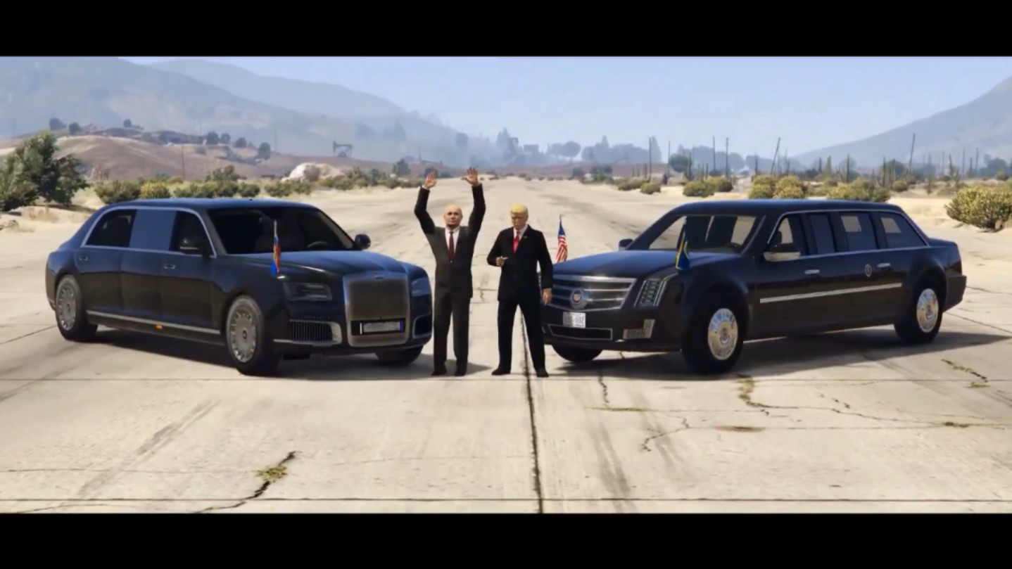 美俄两大总统座驾大比拼 凯迪拉克 vs aurus beamng 车祸模拟器游戏
