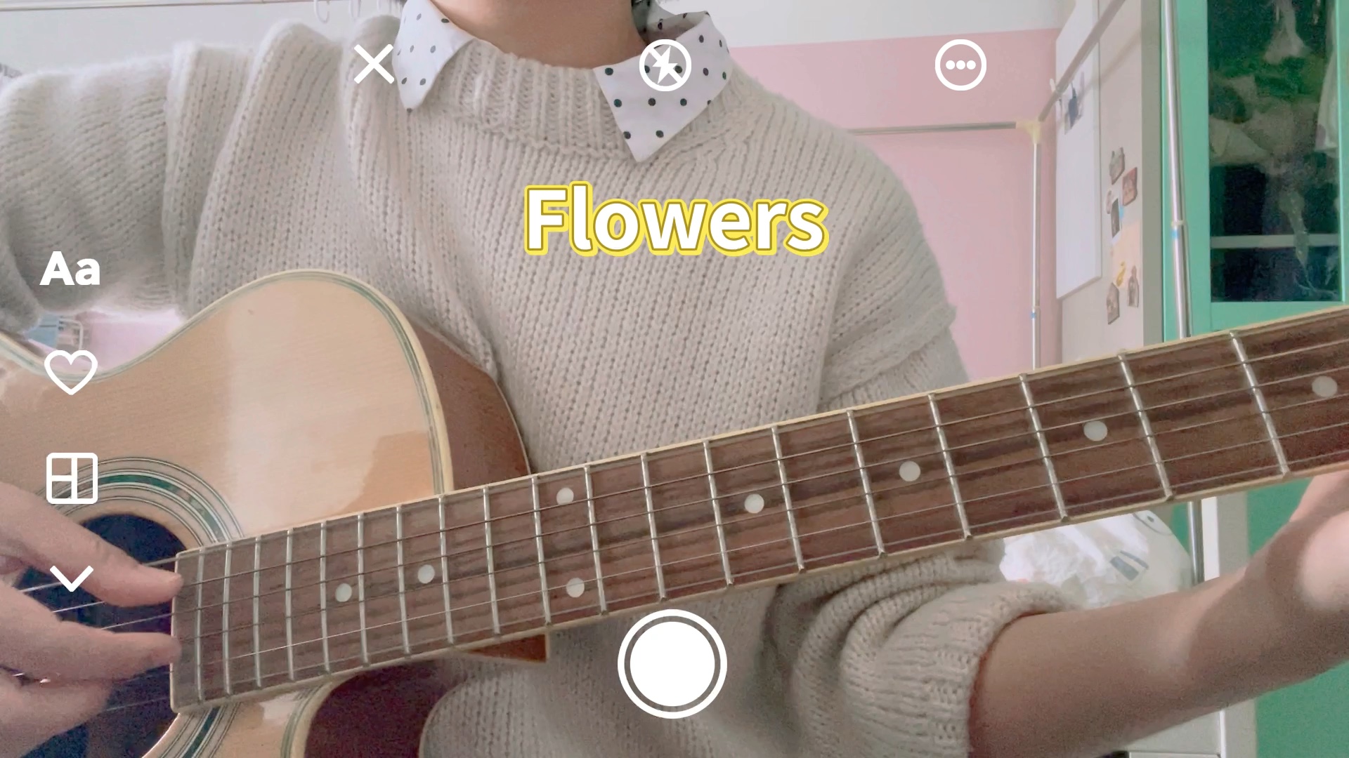 flowers 吉他弹唱 翻唱 miley cyrus 麦粒赛瑞斯