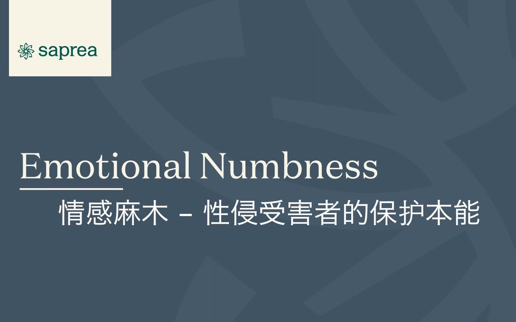 【油管搬运】情感麻木  性侵受害者的保护本能 中英双语字幕哔哩哔哩bilibili