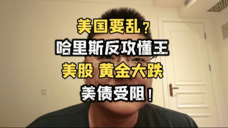 美国要乱?哈里斯反攻懂王,美股、黄金下跌,美债受阻!哔哩哔哩bilibili