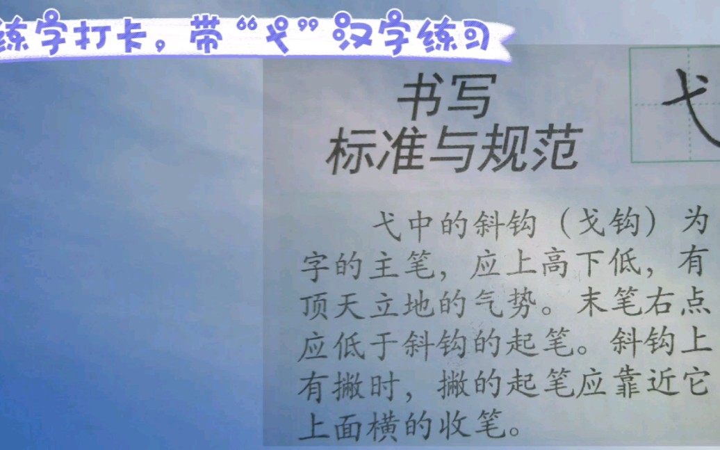 练字打卡,带“弋”汉字练习!哔哩哔哩bilibili