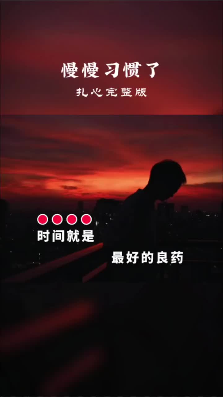 慢慢习惯了没有你的日子伤感音乐音乐分享音乐抖音热歌哔哩哔哩bilibili