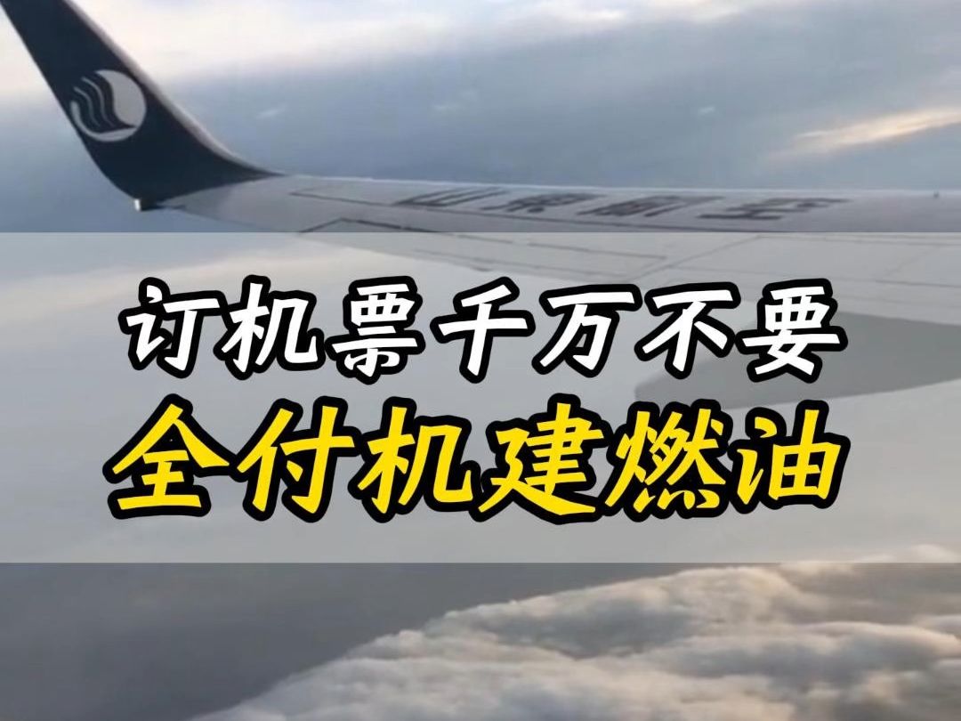 都2024了!你订机票千万不要全付机建燃油! 明明可以反薅平台资本家羊毛,让你订机票比别人便宜!点一下就行☝𐟏𛥓”哩哔哩bilibili