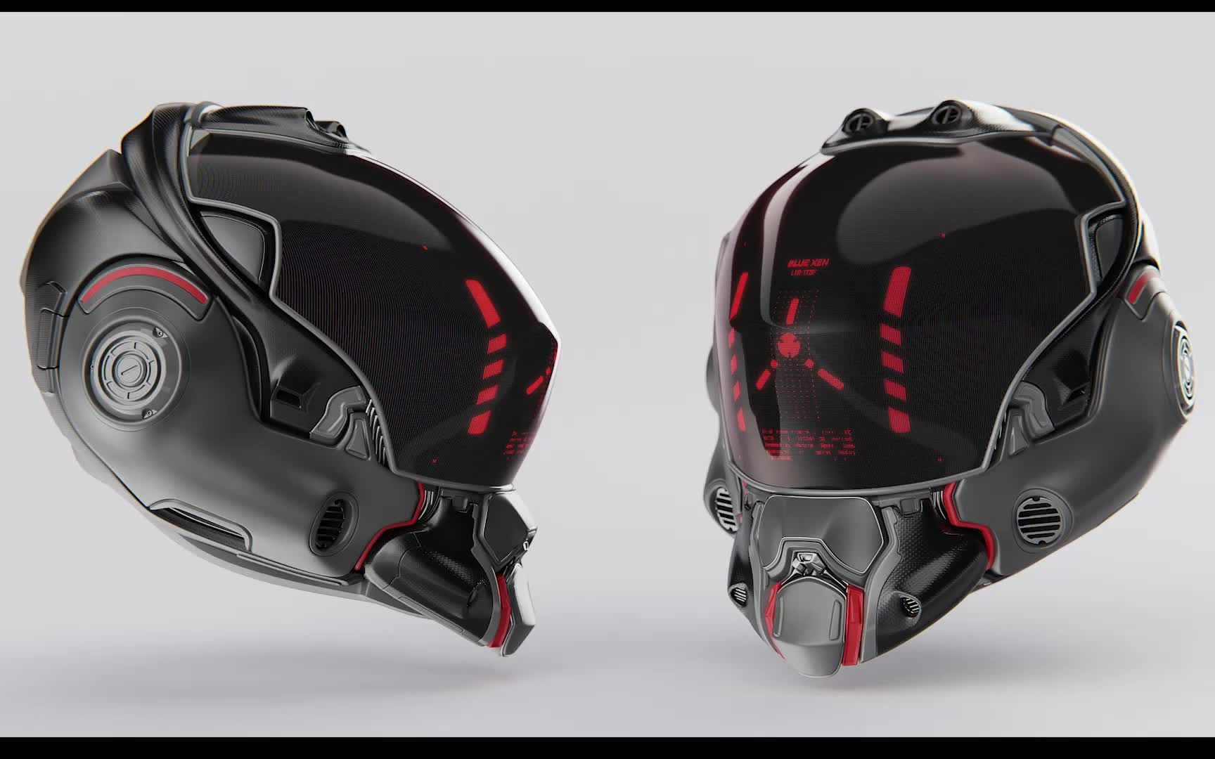 未来概念头盔图片
