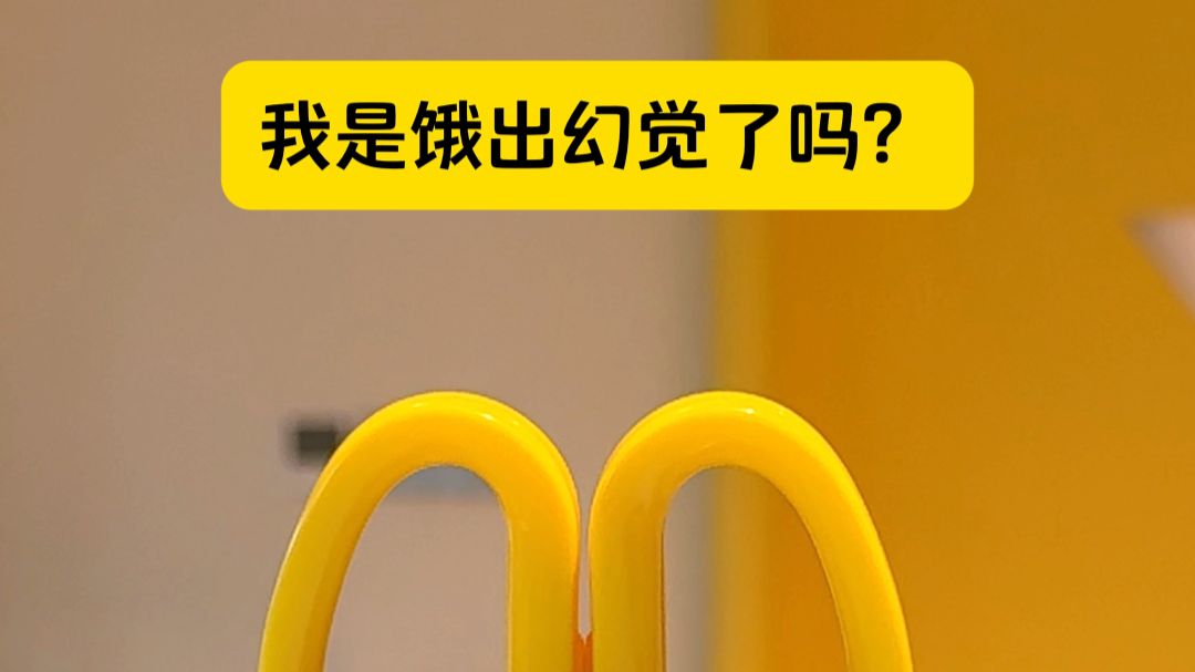 饿了看什么都像麦当劳