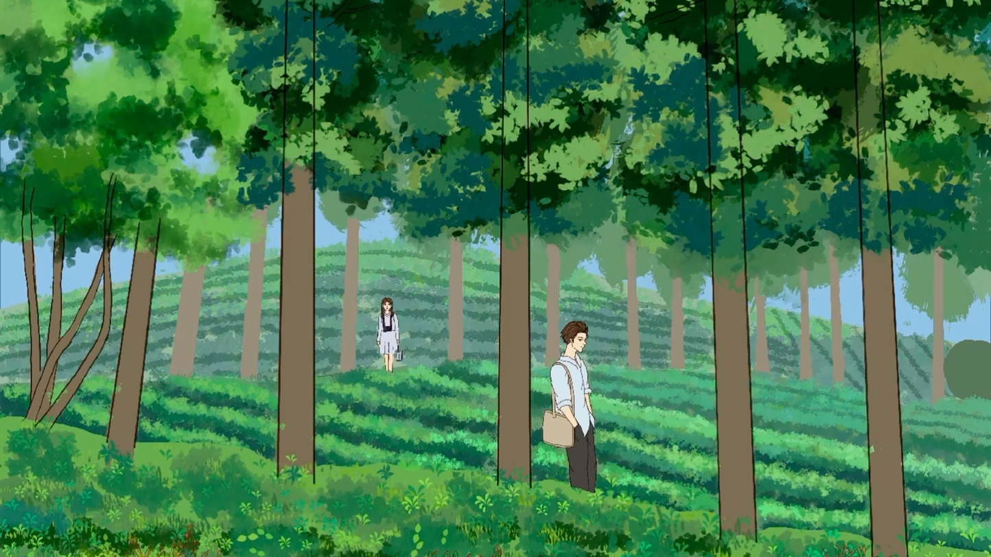 第一次相遇场景插画 procreate绘画过程记录