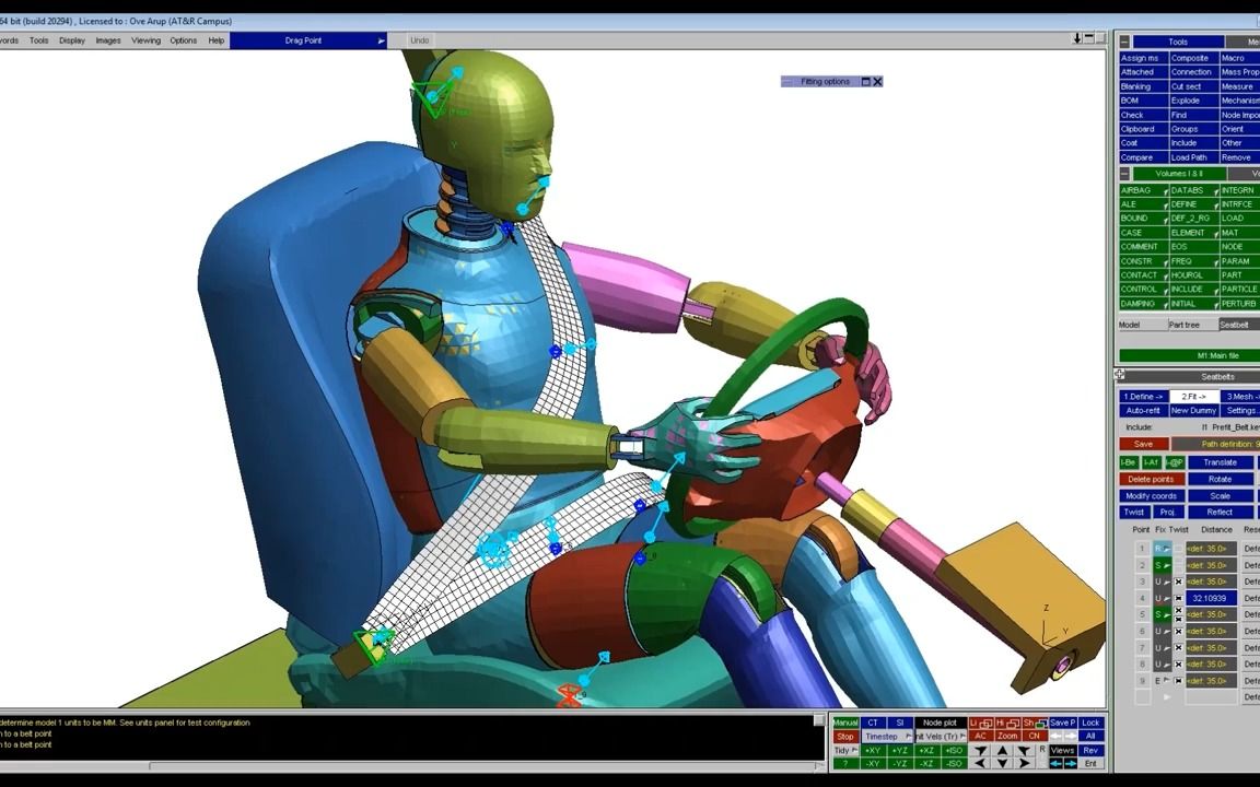 [图]Oasys primer seatbelt creation & positioning part1