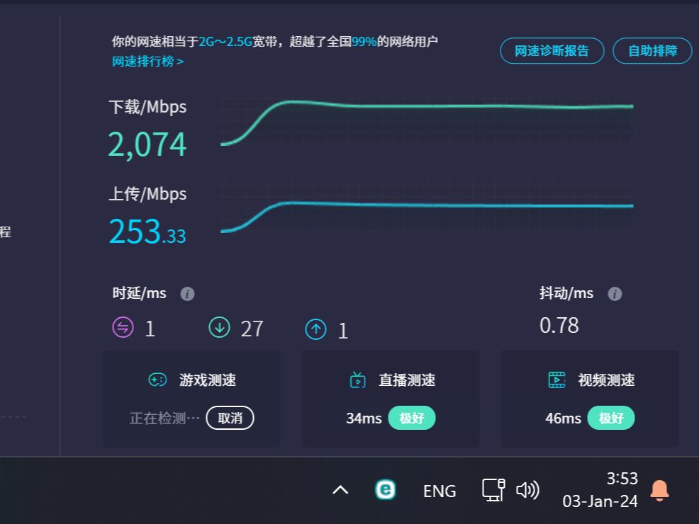 联通2000Mbps宽带复测 跨网跨省测速似乎略有波动?哔哩哔哩bilibili