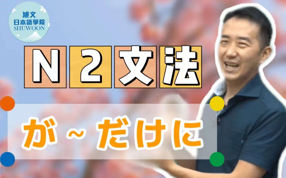 志方老师的N2语法正式课程（试听版）が～だけに