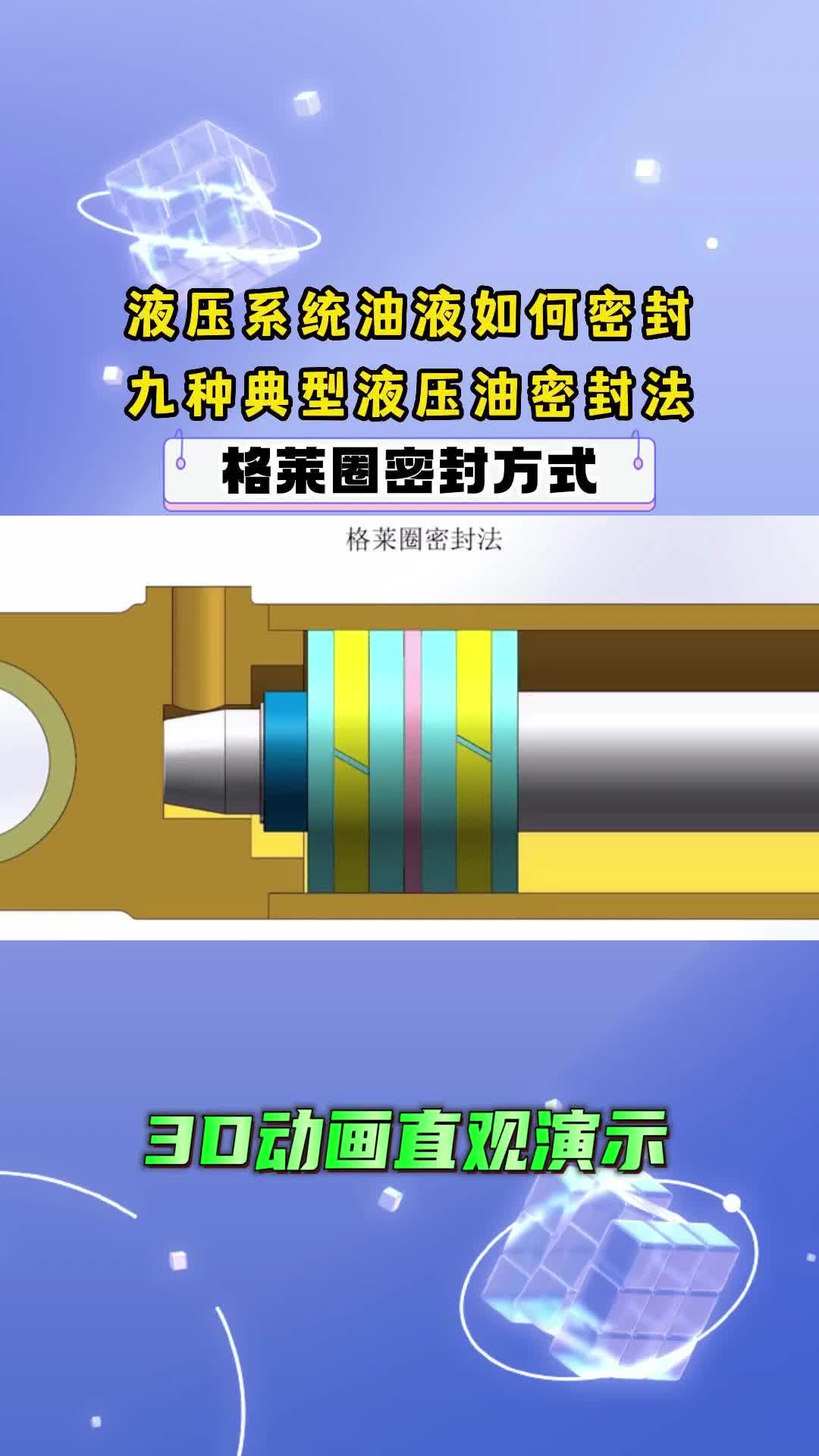 液压系统油液如何密封九种典型液压油密封法格莱圈密封方式哔哩哔哩bilibili