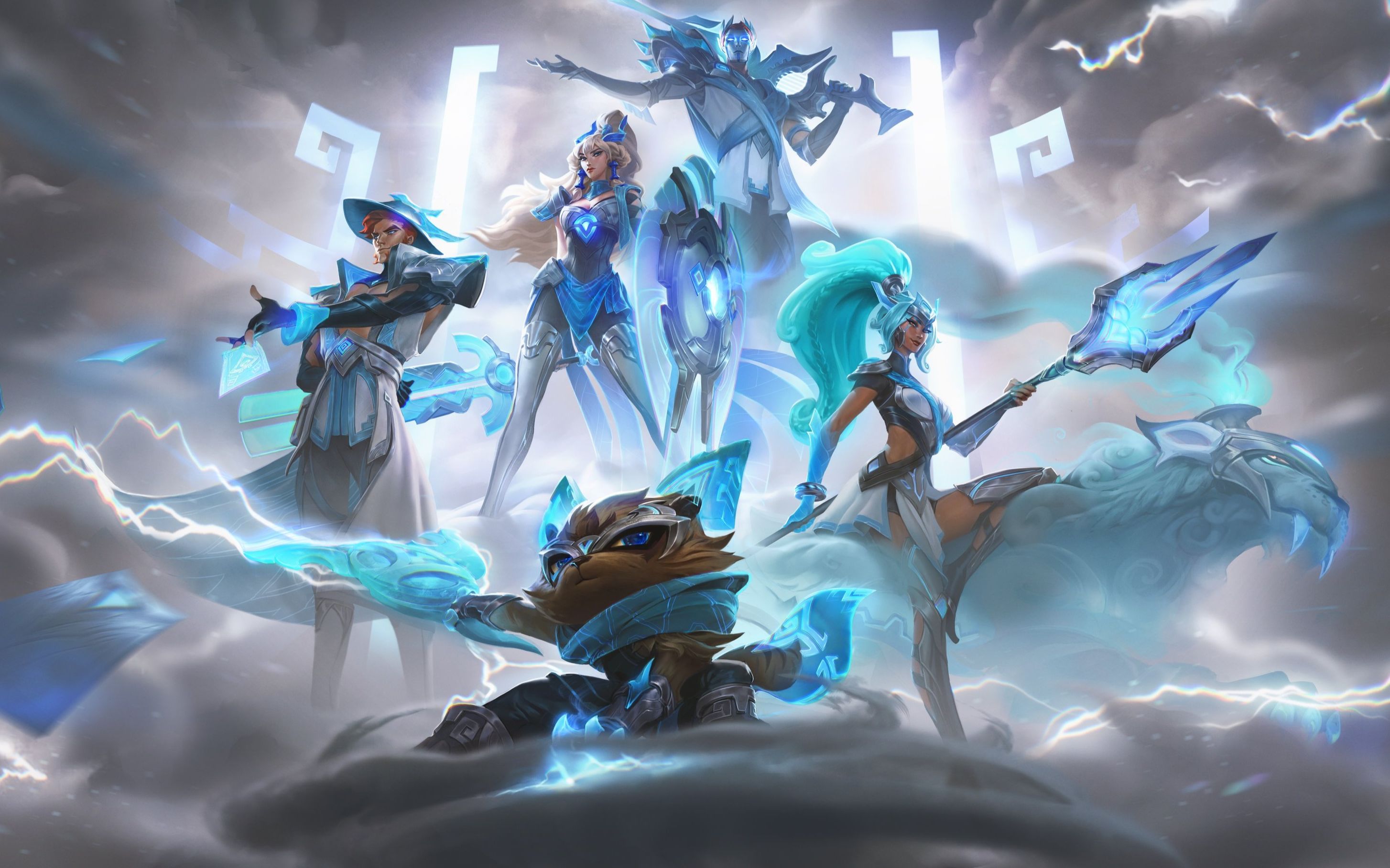 dwg冠军皮肤 - 烬, 蕾欧娜, 崔斯特, 奈德丽, 凯南 特效预览