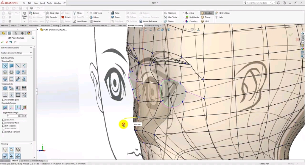 solidworks powersurface 自由曲面造型哔哩哔哩bilibili