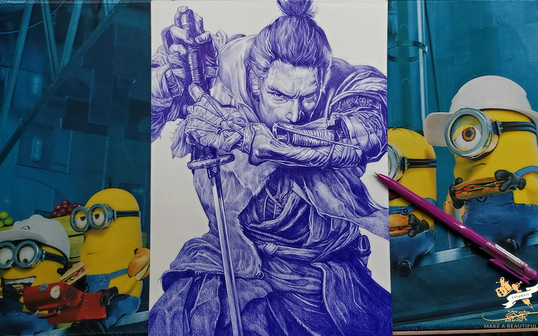 教你画只只狼,学不会就"危"了《只狼 影逝二度》_哔哩哔哩_bilibili