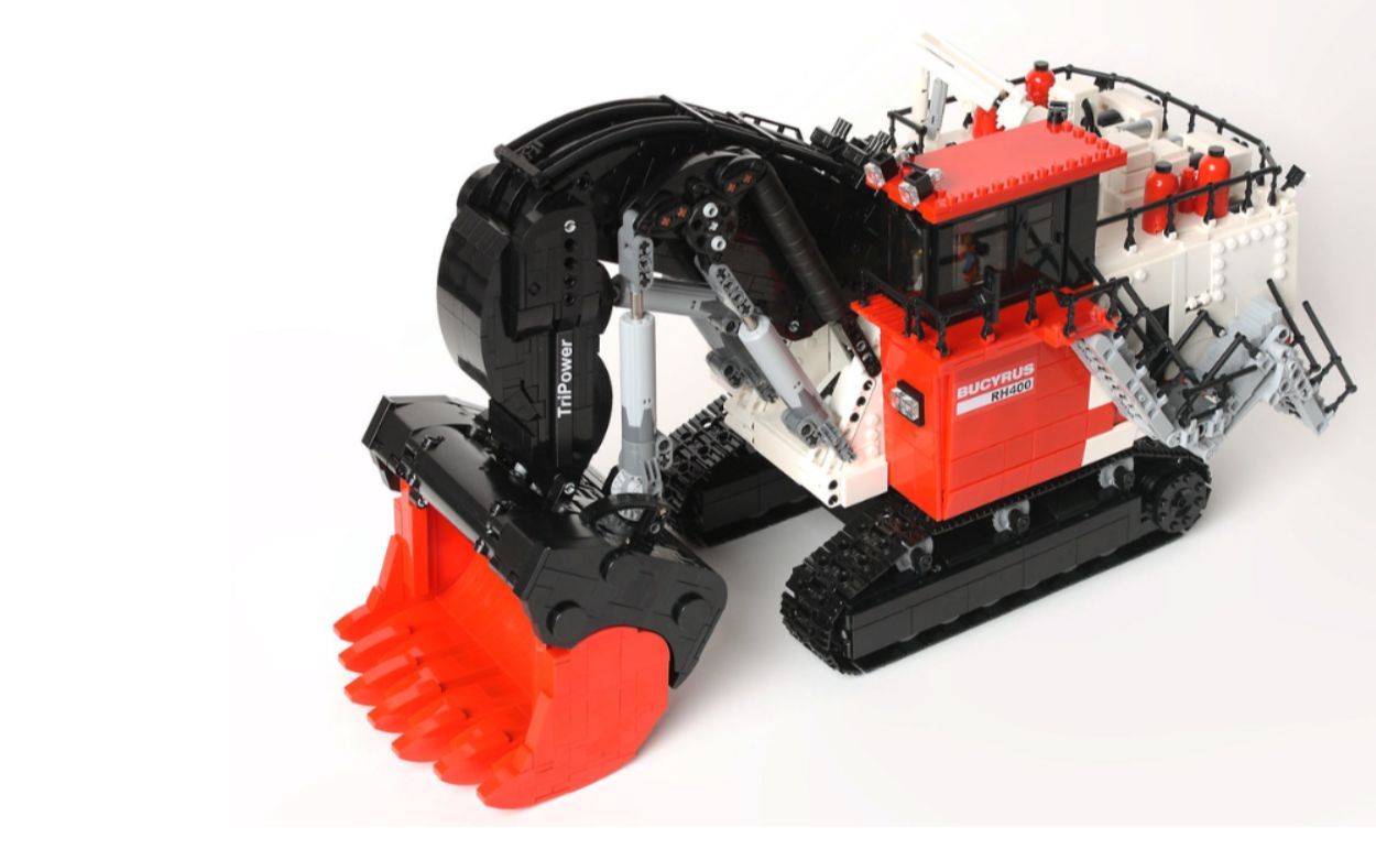 乐高 technic科技/机械 moc bucyrus rh400 mining shovel 矿山挖掘机