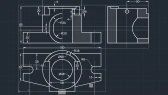 【AutoCAD】从零开始 - EP3 三视图