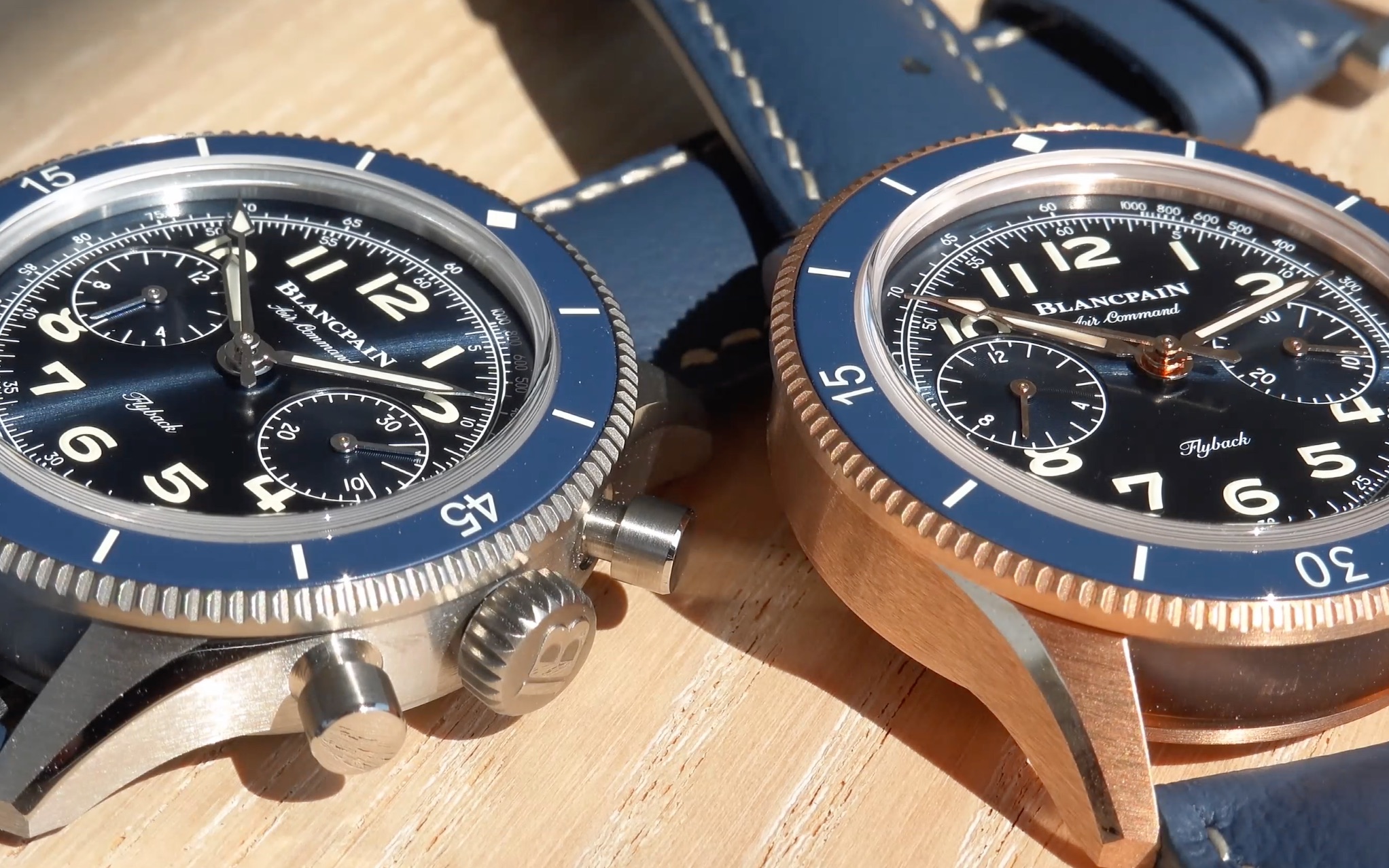 blancpain宝珀空军司令 "petite". 36.2mm表径. 23级钛合金.