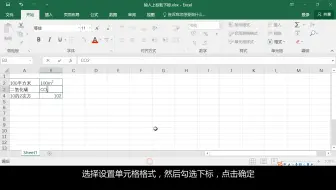 1.4.3 如何设置单元格中数字的上标和下标「Excel2016自学教程」(入门篇)