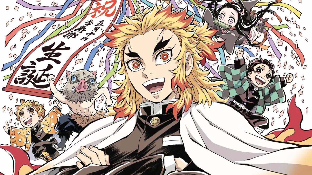 剧场版《鬼灭之刃:无限列车篇》炼狱杏寿郎生日纪念贺卡介绍动画