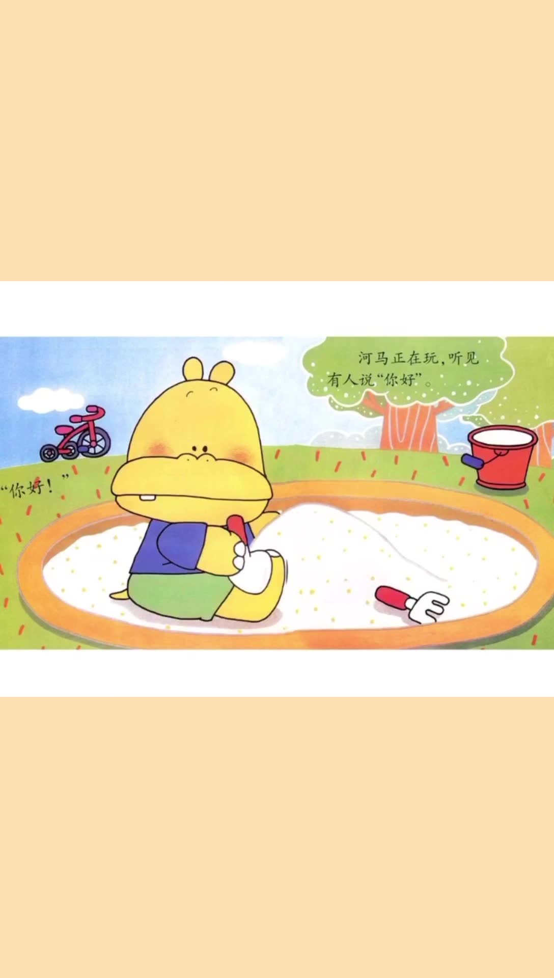 小班社会领域绘本教学《你好》