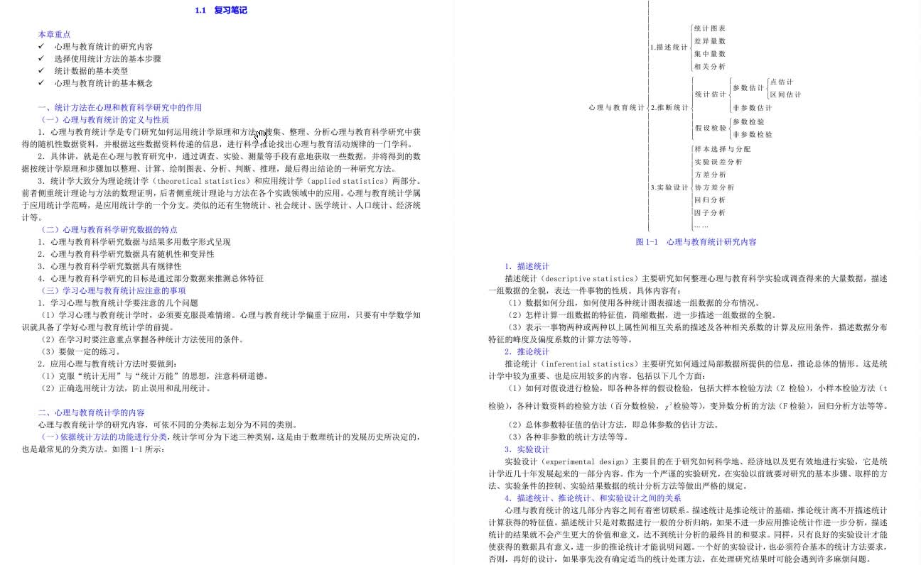 [图]张厚粲《现代心理与教育统计学》考研复习笔记