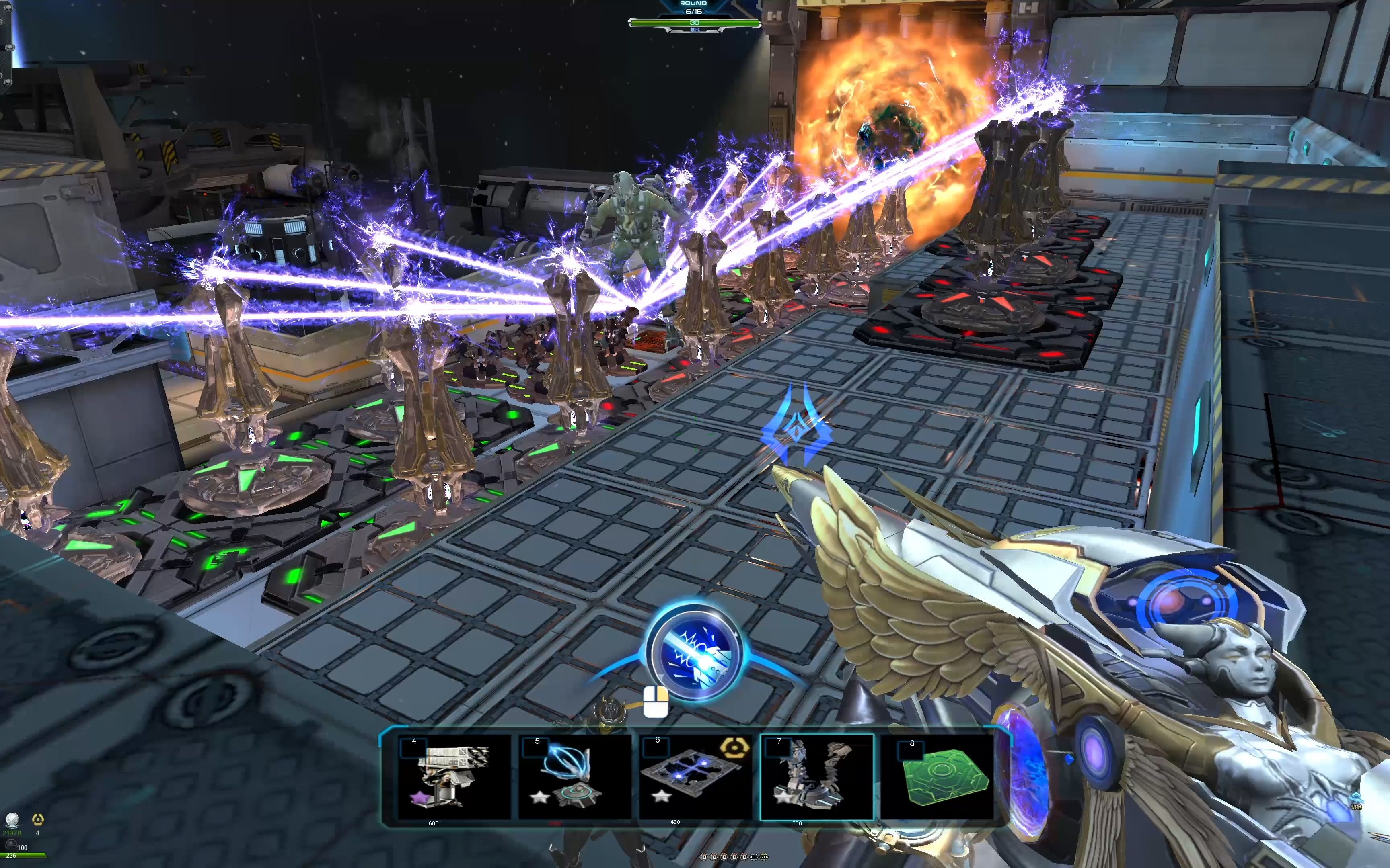 【4k】逆战塔防普通虚空要塞九重赛博格控分100w 99w