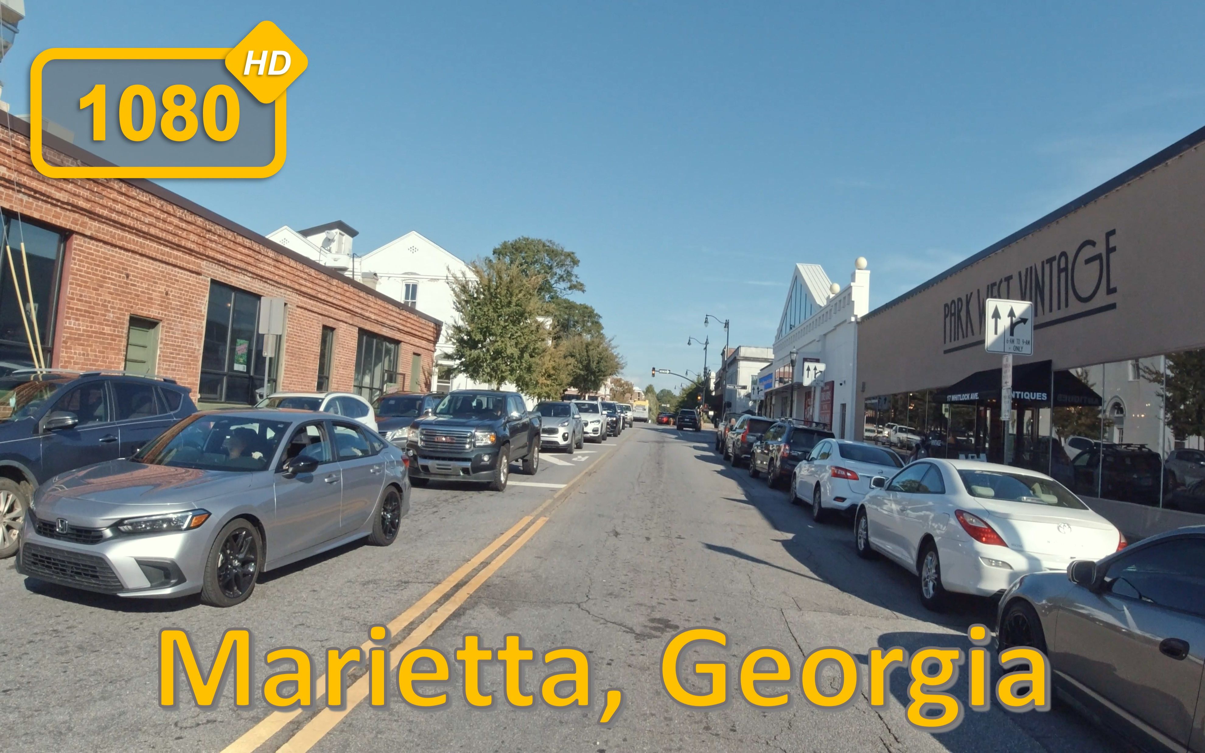 [图]玛丽埃塔，乔治亚州 Driving in Marietta, Georgia - 行车旅游Vlog