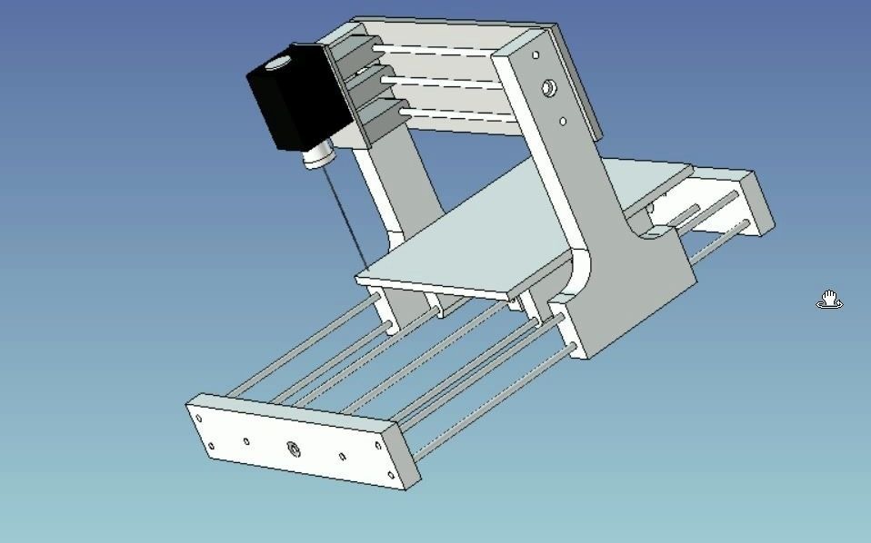 设计的激光雕刻机3D打印配件10cm*10cm哔哩哔哩bilibili