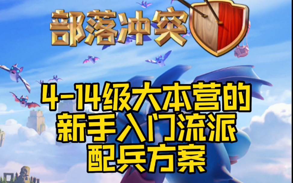 部落冲突各个大本营推荐流派配兵方案 (新手入门)手机游戏热门视频