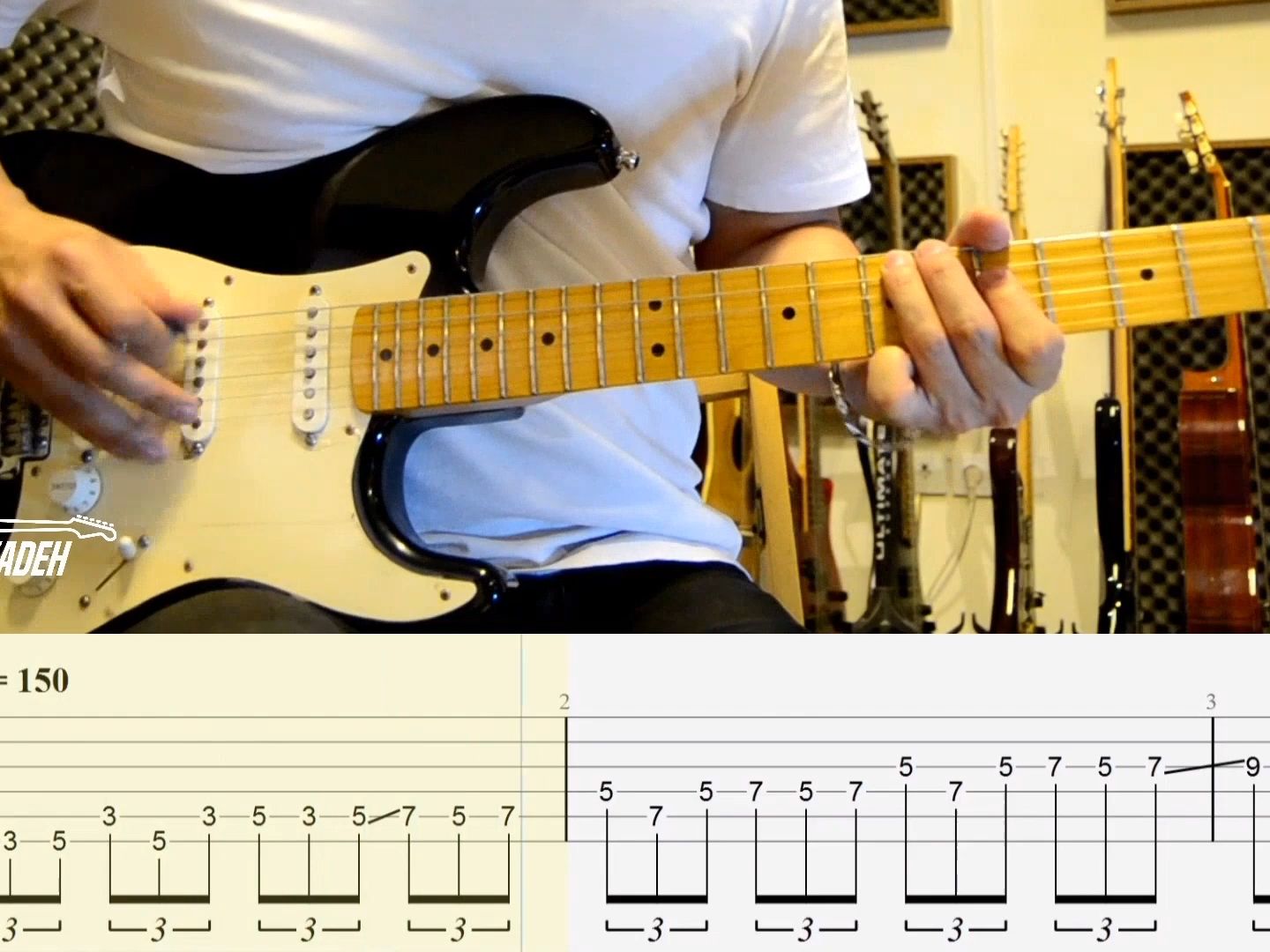 [图]【布鲁斯电吉他谱】五声音阶的最佳实践之一one of the best practices in the Pentatonic scale