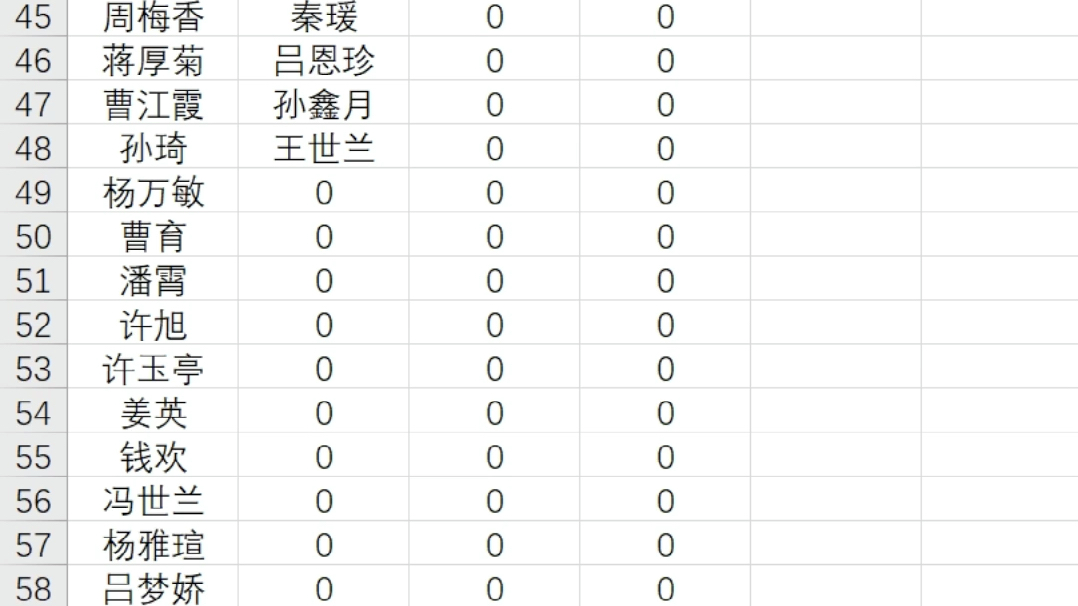 多列姓名怎么转成一列显示?哔哩哔哩bilibili