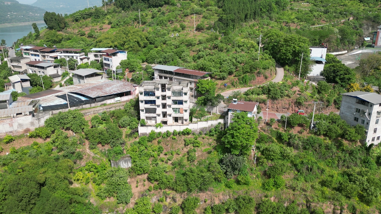 航拍重庆万州太龙镇