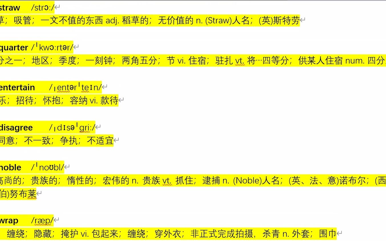 [图]大学英语4级词汇速看版