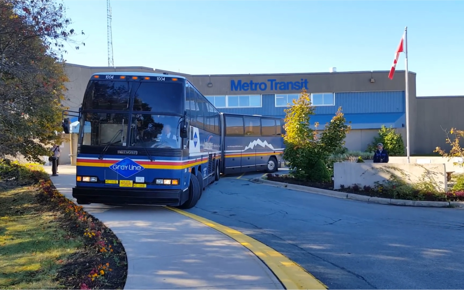 prevost普雷沃斯特h5-60五轴铰接式双层巴士运行实录