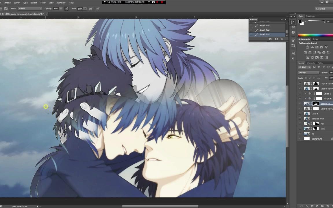 ps随意练习dramaticalmurder苍叶x莲