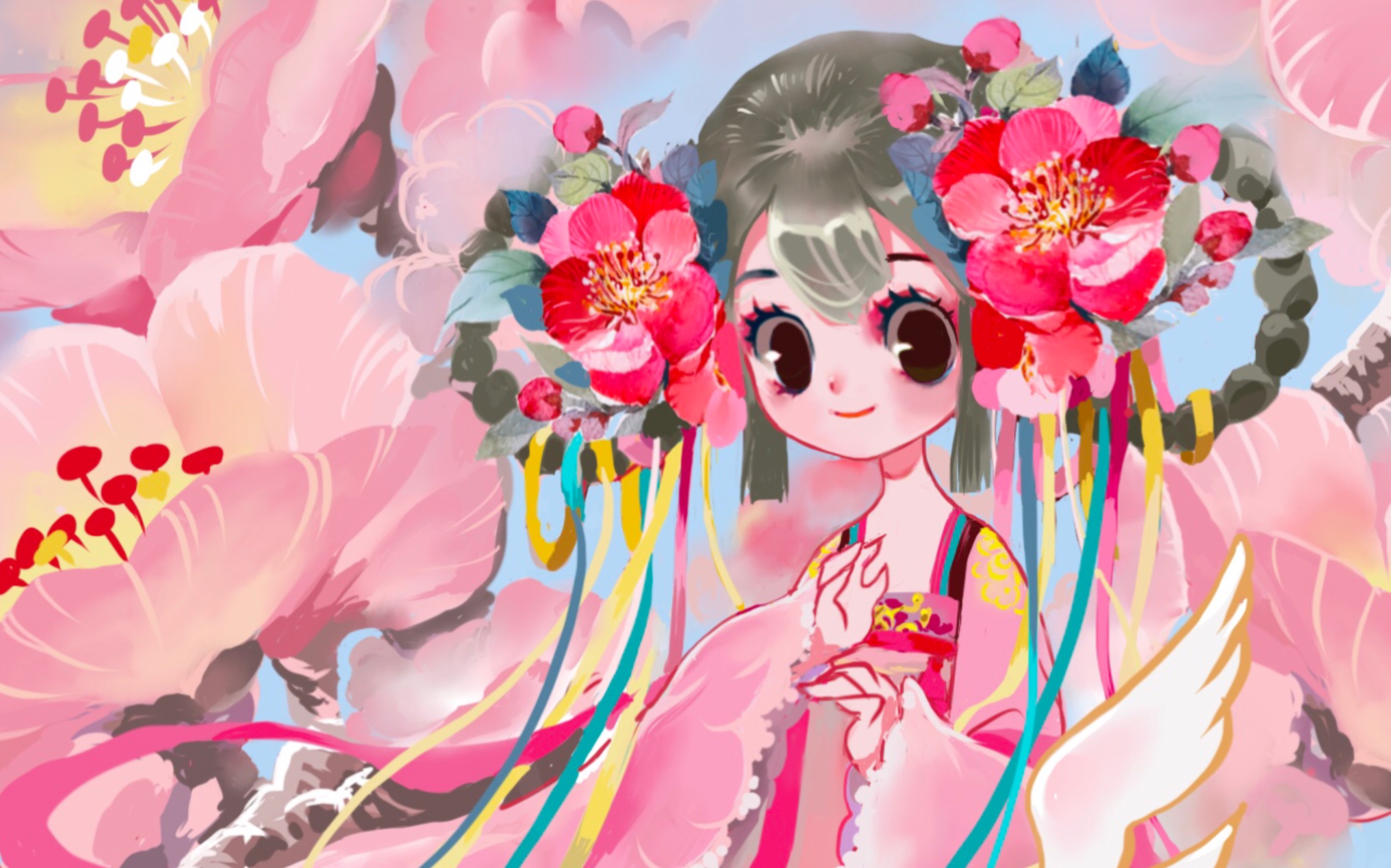 活动作品ipad画画板绘古风汉服小姐姐过程分享工具procreate