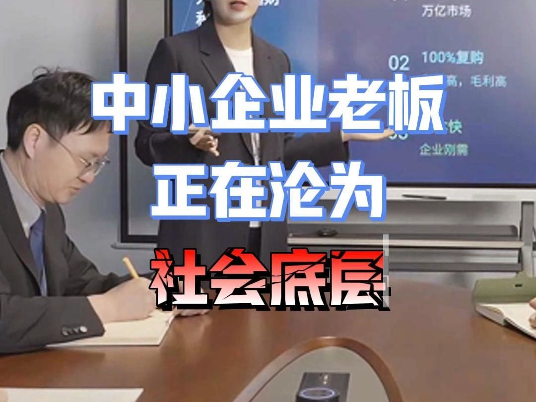 中小企业老板正在沦为社会底层!哔哩哔哩bilibili